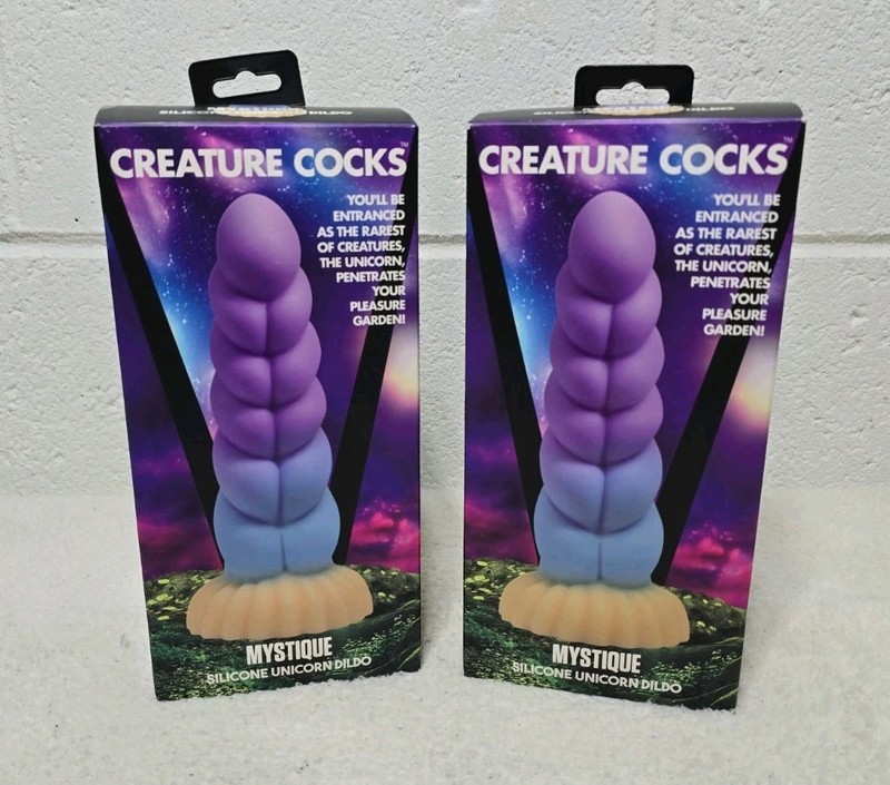 CREATURE COCKS Pair Lot Mystique Silicon In Box New Open