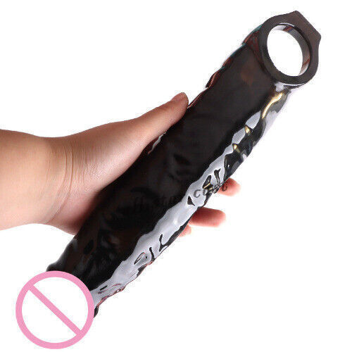 Penis Big Sleeve Reusable Silicone Condom Penile Stretcher Delay Enlarge gallery