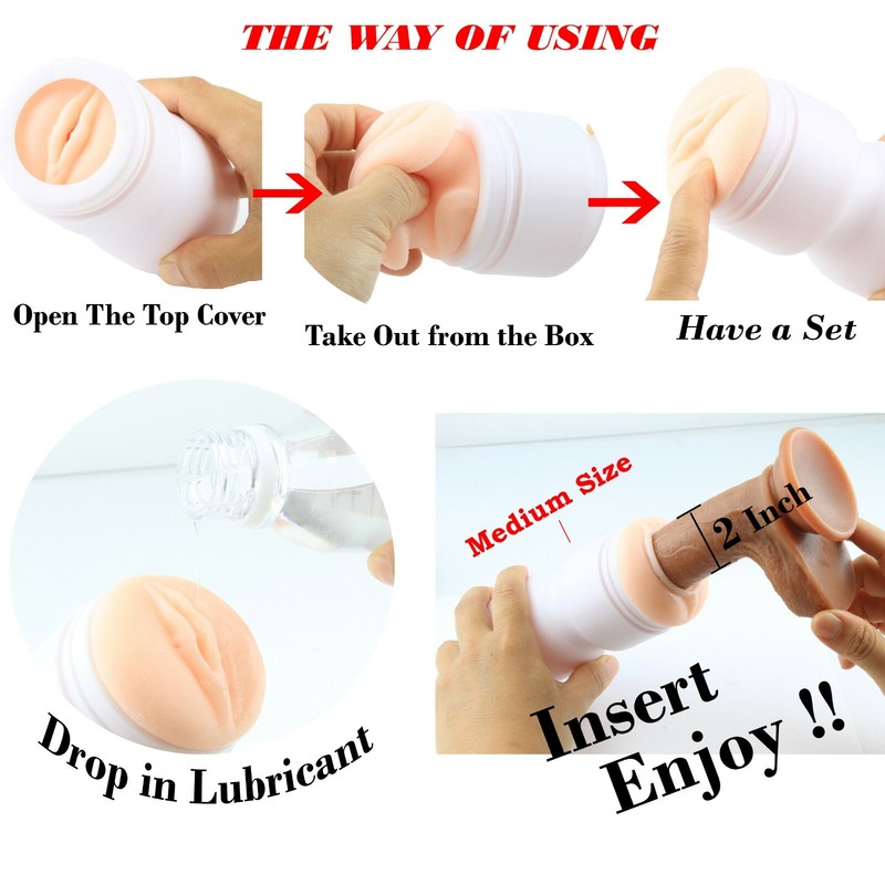 Male DEEP-SUCKING Masturbaters Pocket-Pussy Stroker Cup-Adult SEX TOY FOR MEN gallery