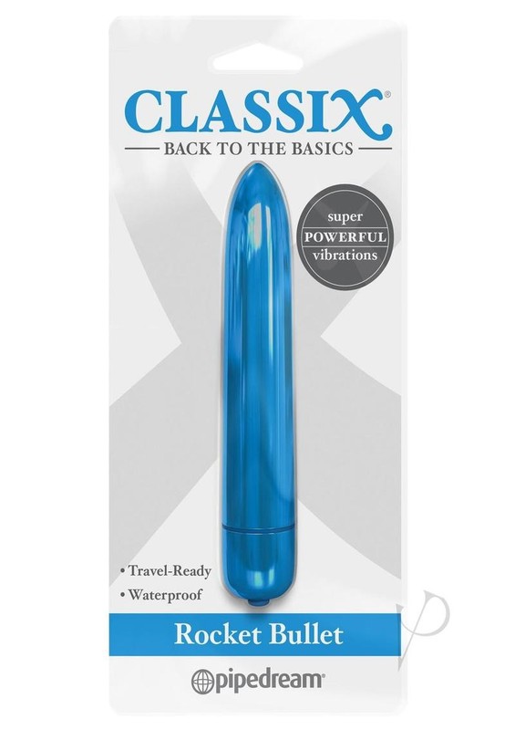 Classix Vibrating Rocket Bullet – Blue