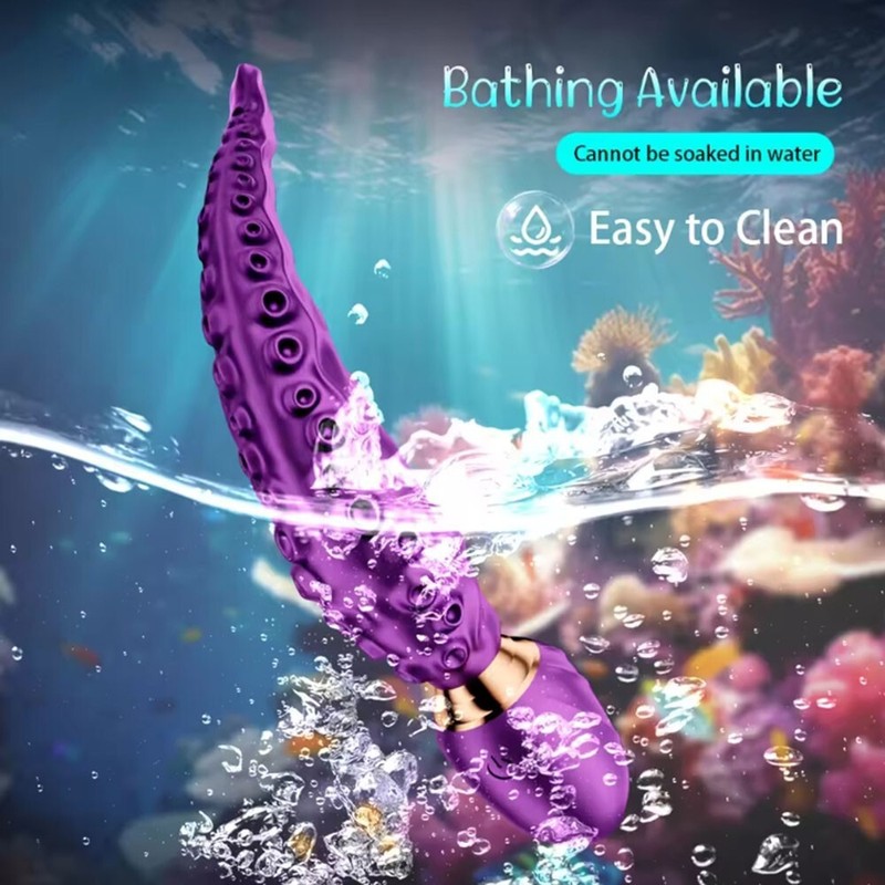 Realistic Tentacle Vibrator G-spot Sex Toys for Women Vibrating Monster Dildo US gallery