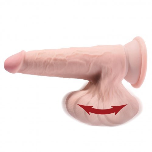 King Cock Ultra Realistic Dildo💋Plus Swinging Balls Suction Cup Sex Toy Dong gallery
