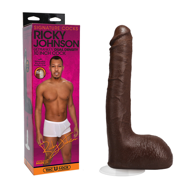Signature Cocks Ricky Johnson 10-Inch ULTRASKYN Cock Removable Vac-U-Lock S/ Cup
