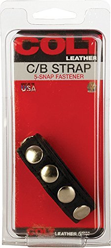 COLT LEATHER COCK & BALLS 5 SNAP FASTENER