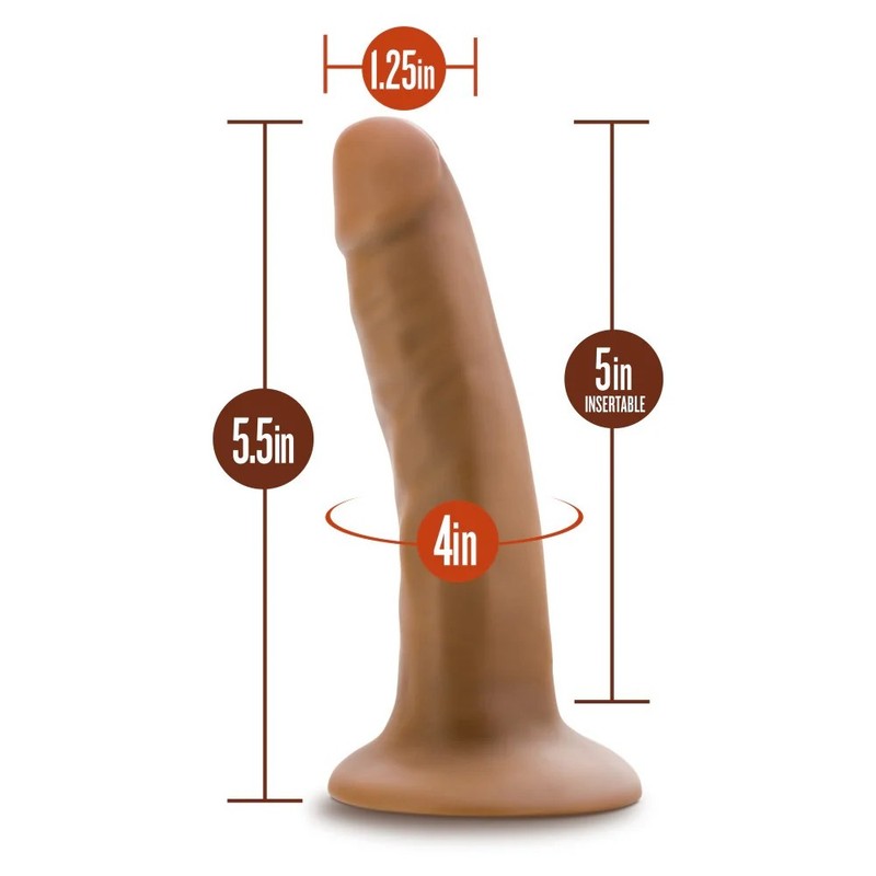 5.5" Bendable Realisitc Cock Dildo Dong With Hands Free Suction Cup Base gallery
