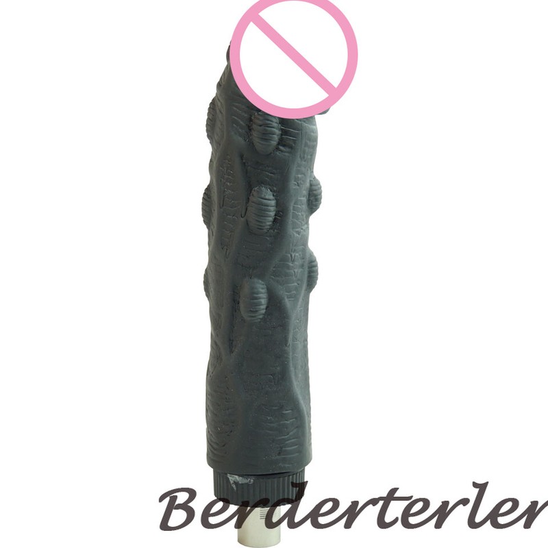 Silicone Big Black Dildo for Sex Machine Vac-U-Lock Attachements Penis Women gallery