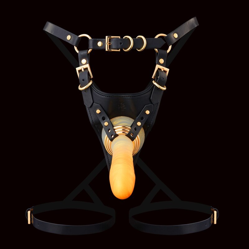 Curved Dildo Strapons Soft Penis Bra/Chest Harness Belt Corset Breasts Sex Toys