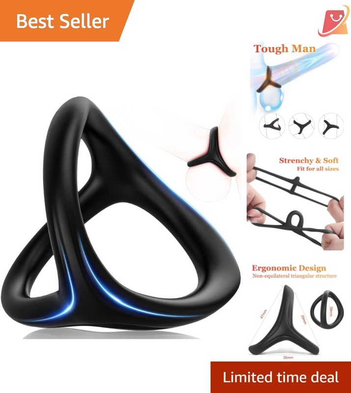 Beveled-Triangle Design Cock Ring – Comfortable and Discreet Male Enhancement