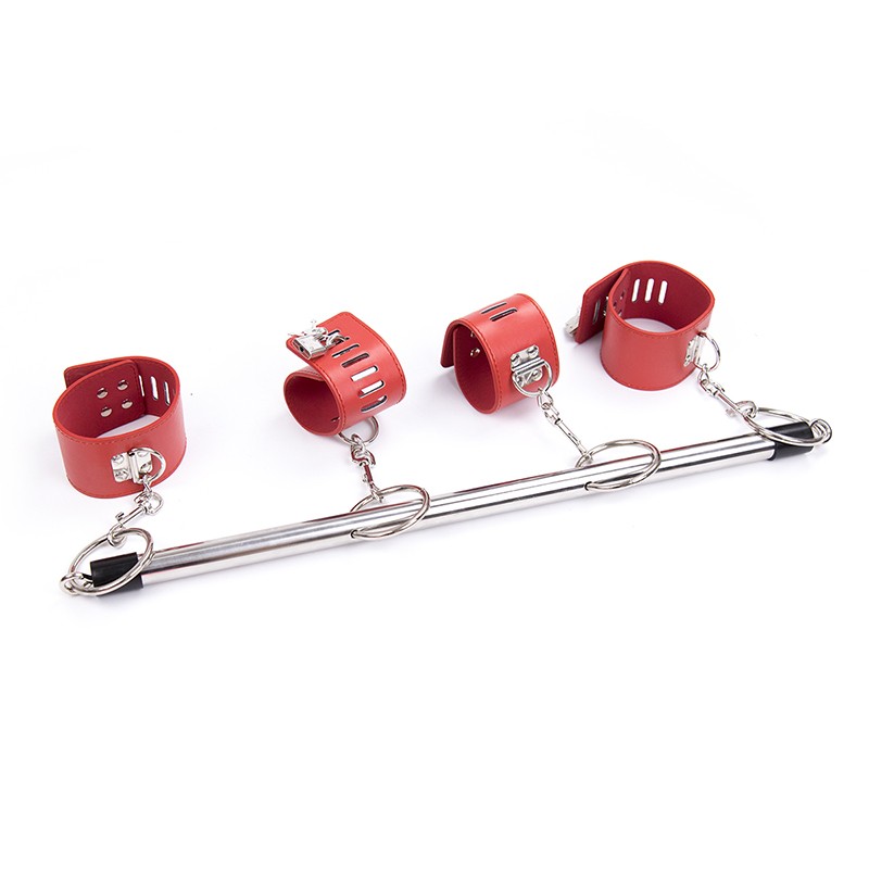Open Leg Ankle Wrist Detachable Lockable Restraints Adjustable Cosplay Sex Toys gallery