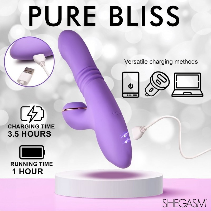 Shegasm Pro-Thrust Max 14X Thrusting and Pulsing Silicone Rabbit gallery