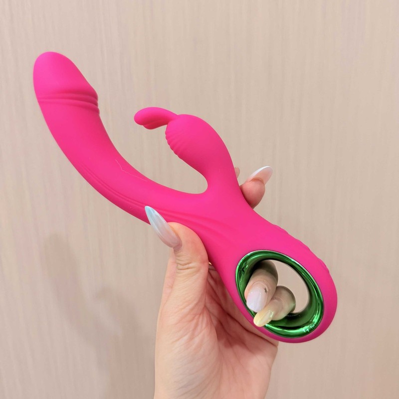 2 IN 1 G-Spot Vibrator Clitoris Stimulator with Plug for Female Prostate Dildo gallery