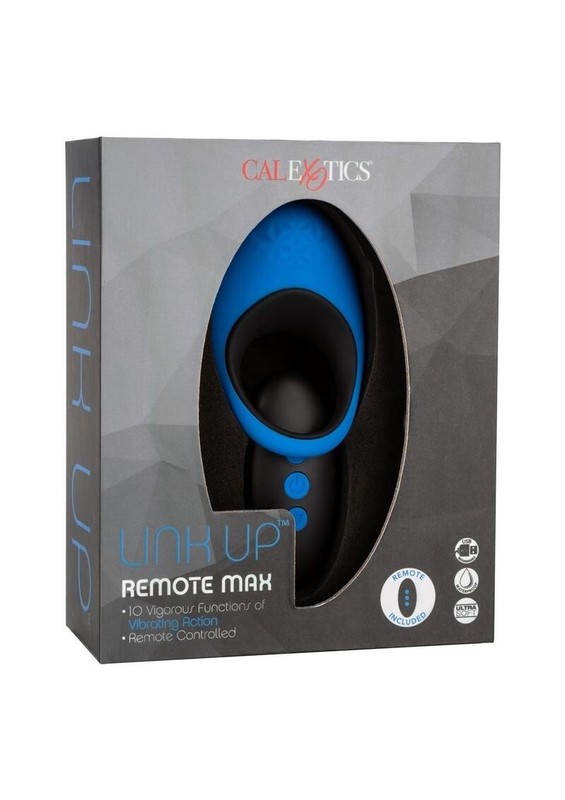 Link Up Remote Max Rechargeable Silicone Dual Stimulating cock ring with Remote