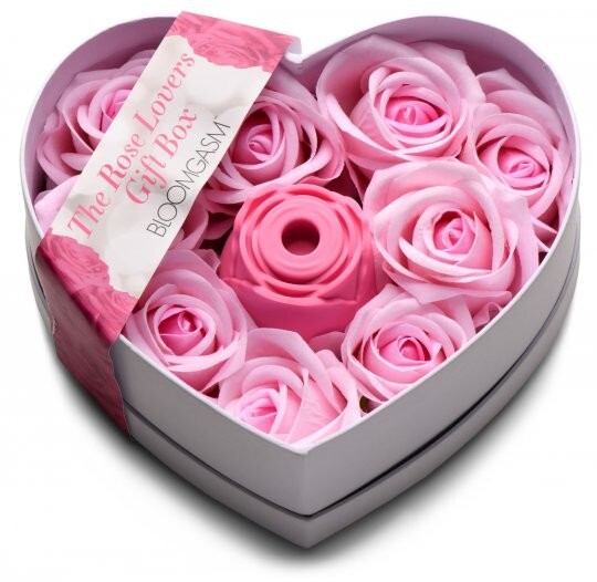 The Rose Lovers Gift Box 10x Clit Suction Rose – Pink