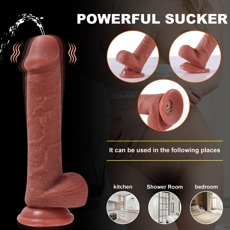 Realistic Remote Control Vibrating Squirting Ejaculating Dildo Cock Suction Cup gallery