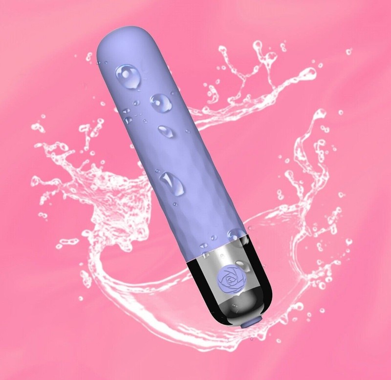 Purple Rechargeable Vibrating Bullet Vibrator Beginner Sex Toys for Women gallery