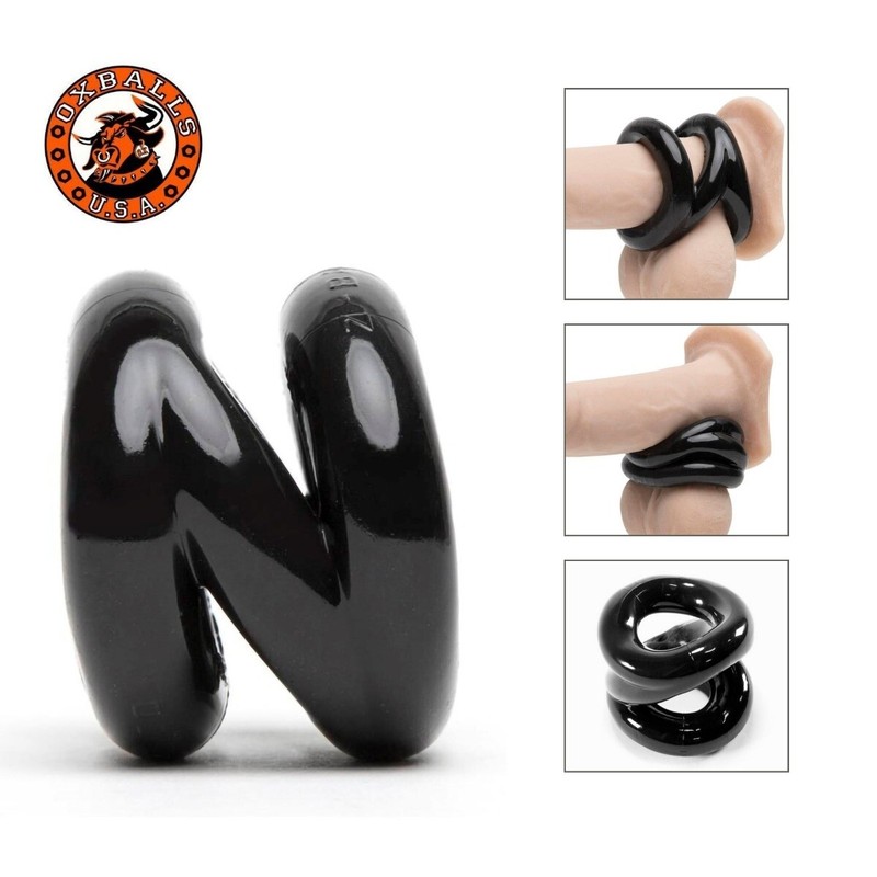Oxballs Z-Balls 3-in-1 Male Penis Cock Ring and Ball Stretcher Enhancer