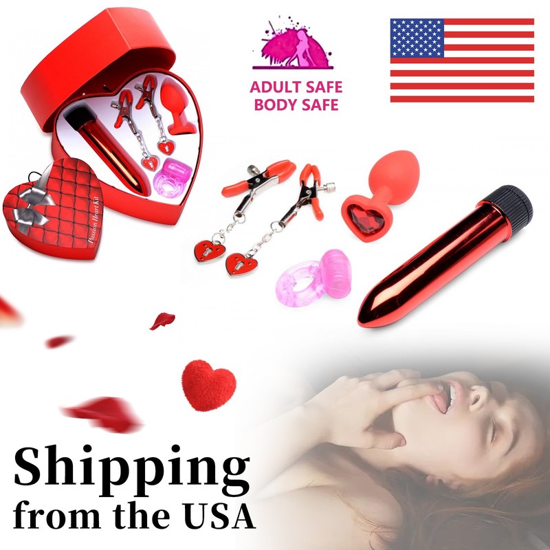 5 pcs BDSM Gift Multi Set for Beginner Complete Adult Valentine Gift Box Sex Toy