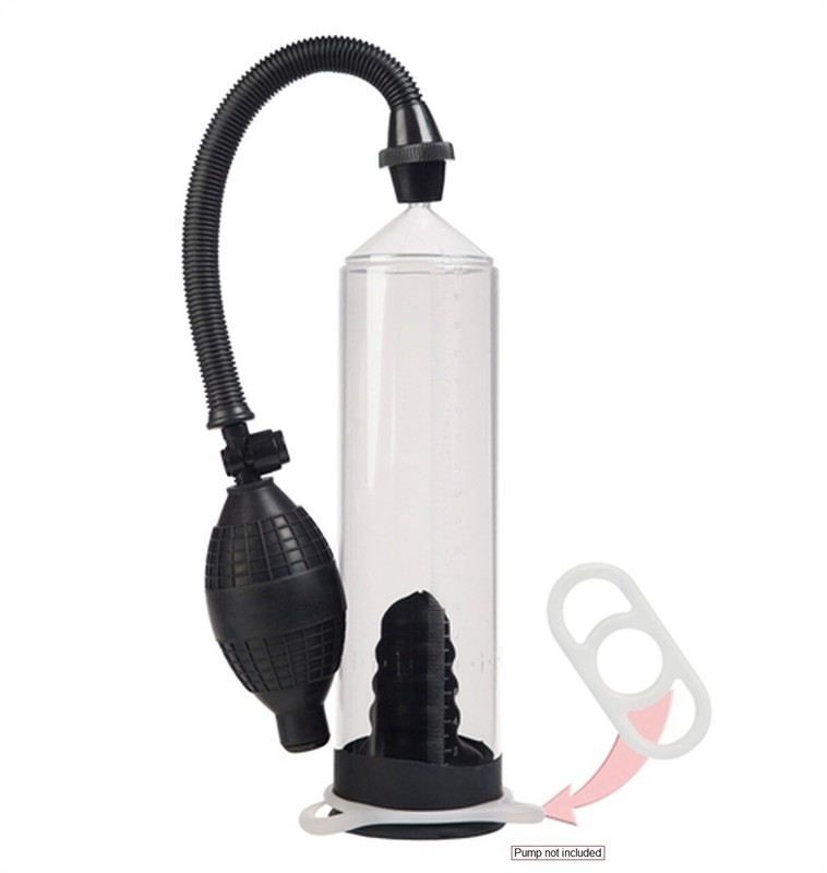 Commander Cock Ring Erection Enhancer for Penis Pump - KEEPS LARGER SIZE for SEX gallery