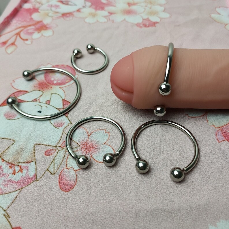Stainless Steel Glans Ring,Cockrings,Pressure Point Beaded,Male Penis Jewelry