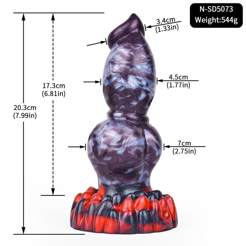 Realistic Anal Plug With Suction Cup Silicone Big Butt Plug Fantasy Knot Dildo gallery