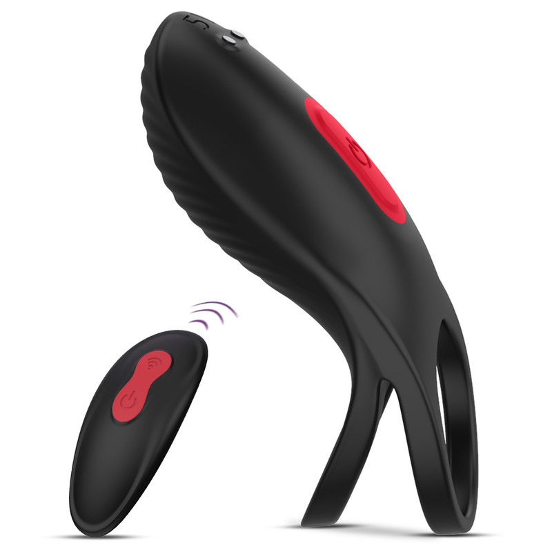Adult Male Toys Penis Ring Silicone Vibrating Dual Ring Male Adult Toy PMV