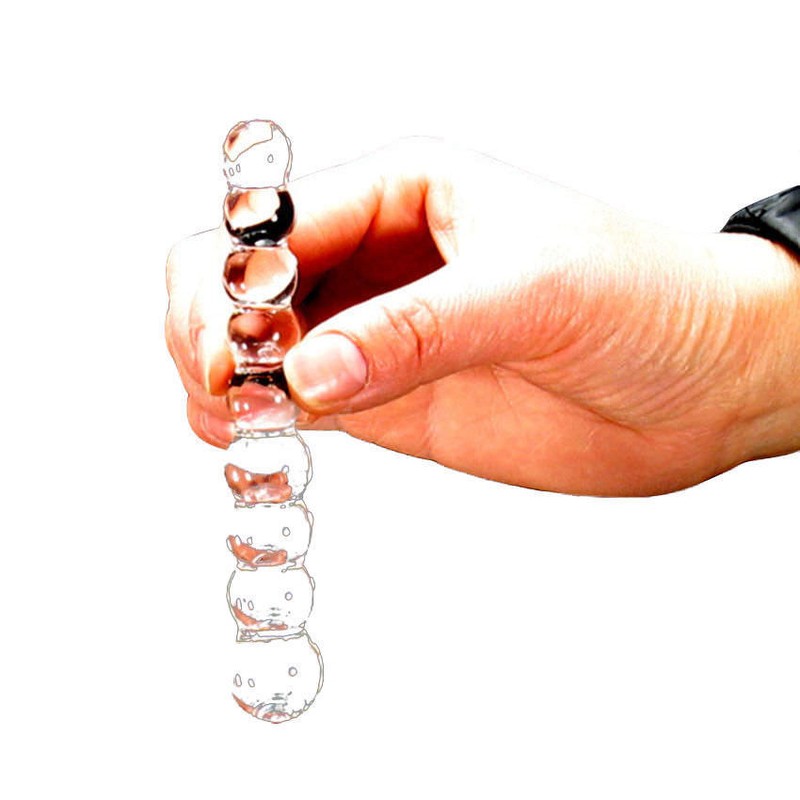 Crystal Glass Anal Beads Dildo Vaginal Anus Simulation Butt Plug Women Sex Toys gallery