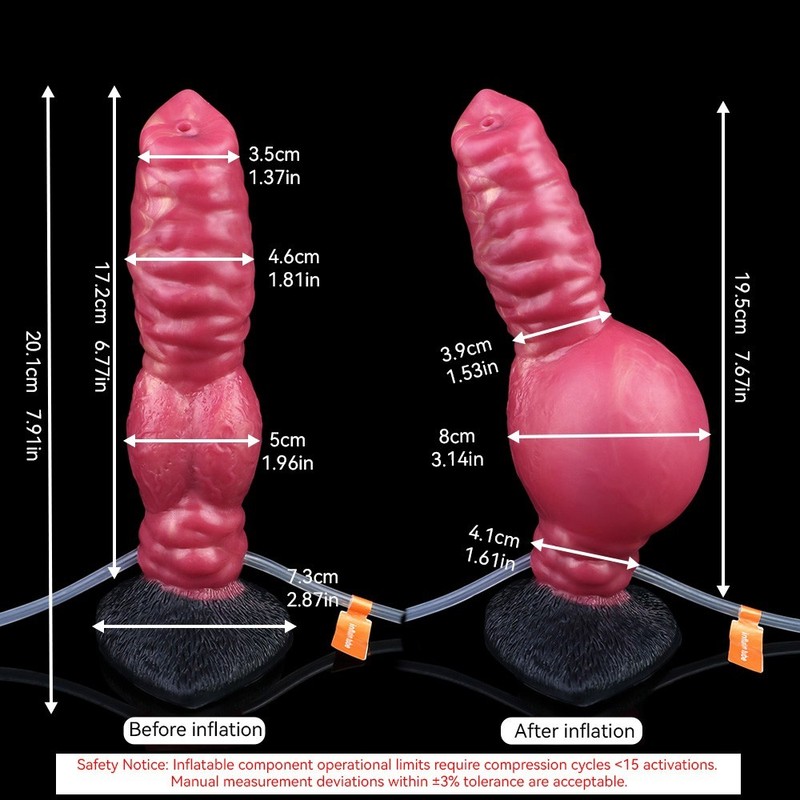 Monster Inflatable Squirting Knot Dildo Sex Toys Silicone Fantasy Suction Cup