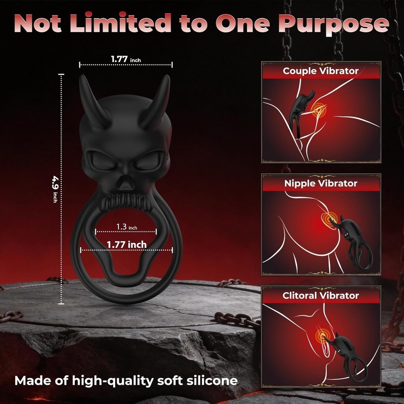 Penis Cock Ring Vibrator G-spot Dildo Massager Sex Toys For Women Men Couples gallery