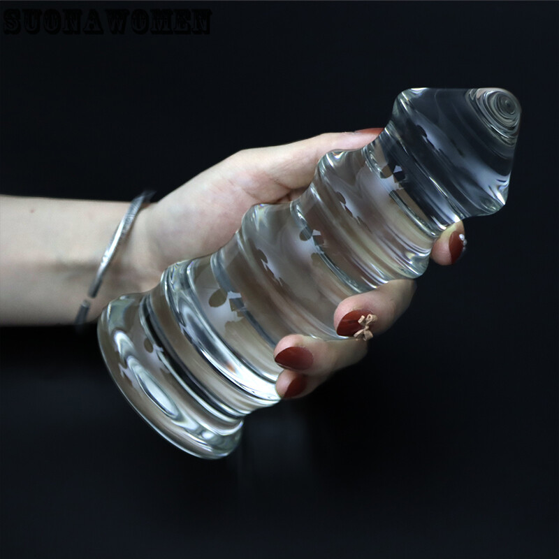 Stimulate Expanding Super Cool Smooth Glass Anal Plug Massager Dilator Sex Toys gallery