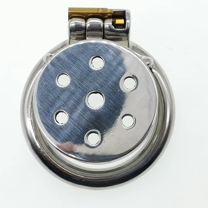 BDSM Stainless Steel NUB flat board Male Chastity Device Stealth Lock CBT