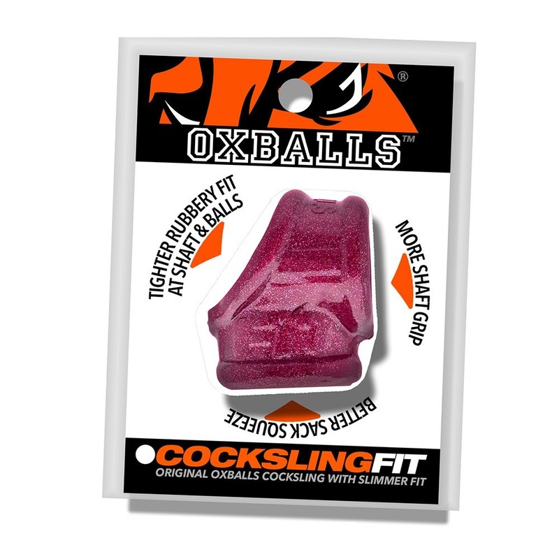 Oxballs Cocksling Fit Sling Penis and Balls Cock Ring Red gallery