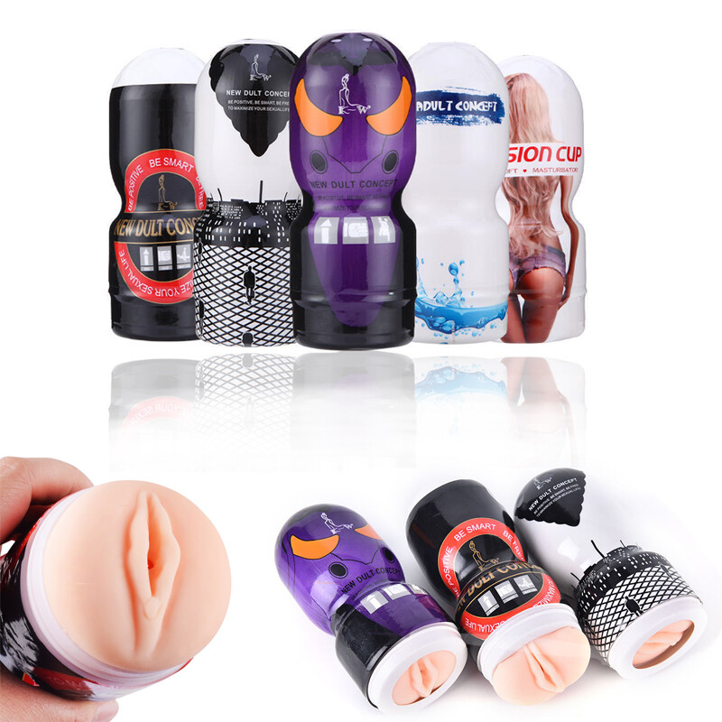 Manual Stroker Pocket-Pussy Soft Silicone Male Masturbaters Cup Sex-Toys for Men gallery