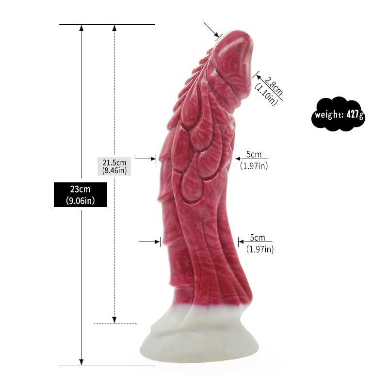 Liquid Silicone Demon Cock Devil Realistic Fantasy Dildo Anal Prostate Massager