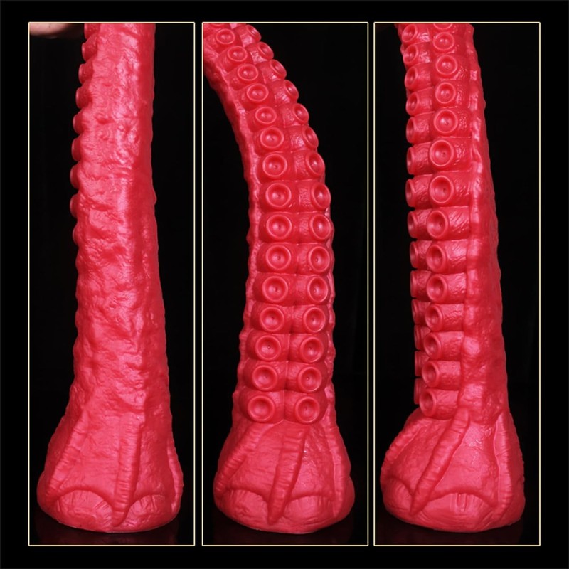 Silicone Tentacle Dildo Octopus Anal Plug Adult Sex Toy: Extra Long Dildo with S gallery