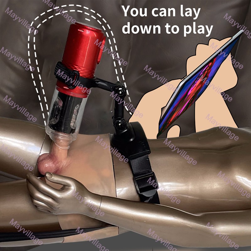 Wearable Release Hands Free Belt Men Sex Toys for Male Masturbaters Cup Strokers gallery