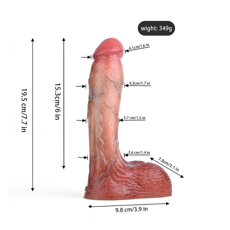 Realistic Liquid Silicone Dildo/Fake Penis, Anal/Vagina Silicone for Male&Female