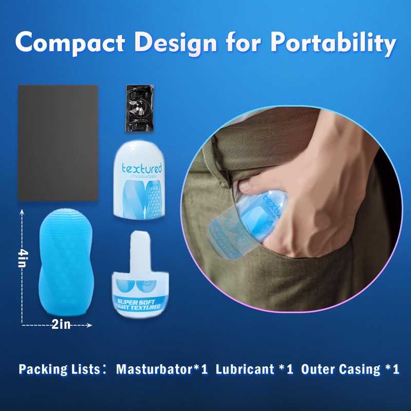 Male Masturbator Adult Sex Toys for Men Spinning Textured Stroker Pocket Pus... gallery