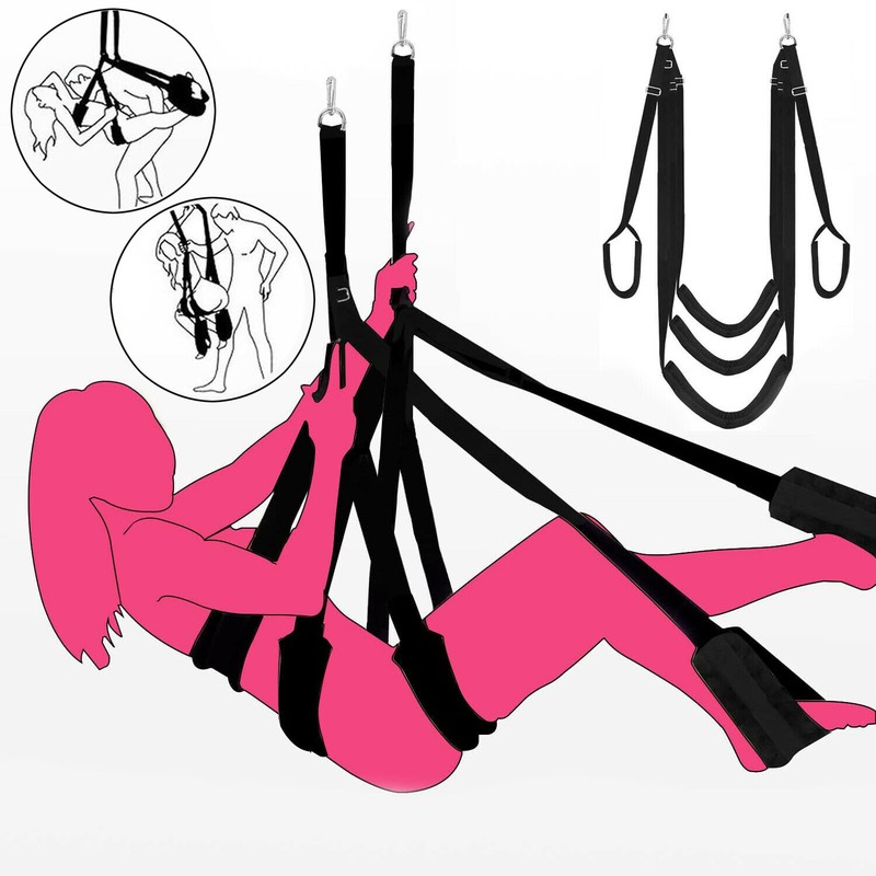 BDSM Hanging Sex Swing Bondage handcuffs Love Slings Adult Sex Toys For Couples