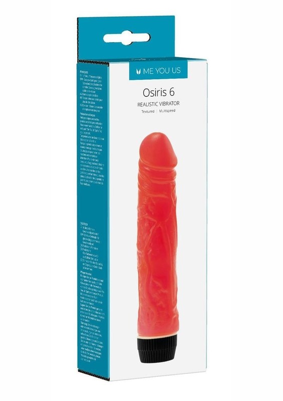 ME YOU US Osiris 6 Realistic Veined Vibrator dildo-dong Sex Toy multi-speed Red