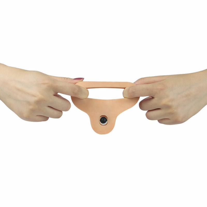 Lovetoy 5.8" Ultra Soft Double Penetration Male Strap-On Cock Ring 10 Vibrating gallery