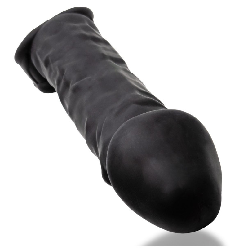 Slim Ribbed Smooth Cocksheath Realistic Male Penis Extender Enlarger Prolong Sex gallery