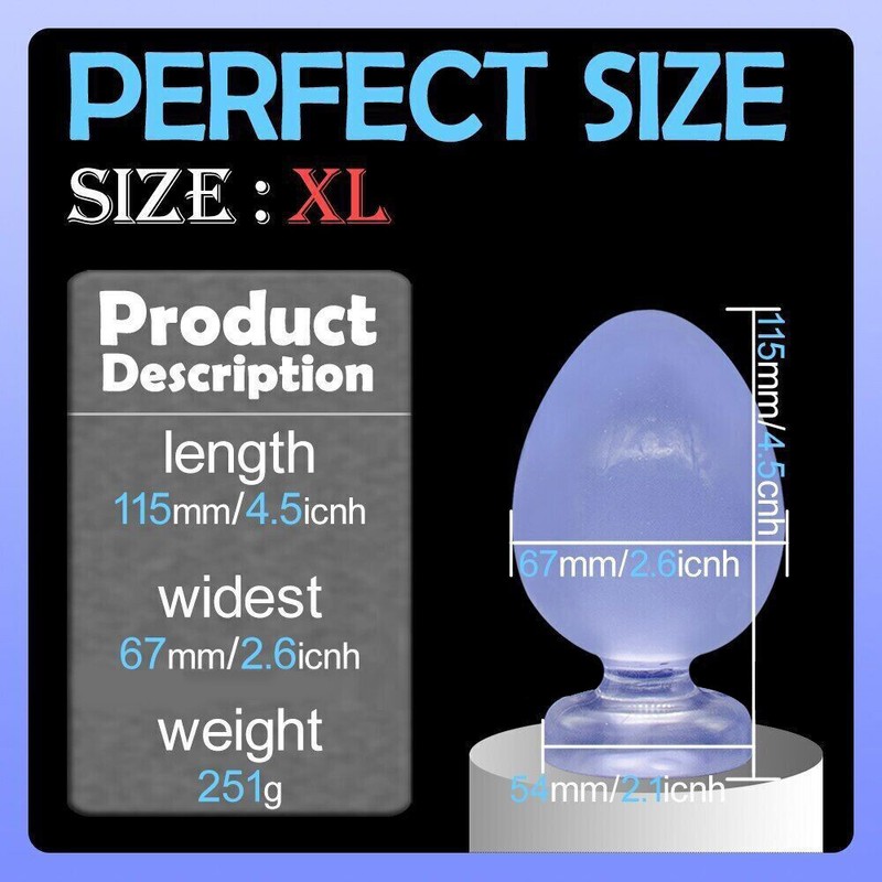 Big Extra Large Silicone-Anal Butt Plug Huge Dildo G-spot for Men-Women-Sex-Toy gallery