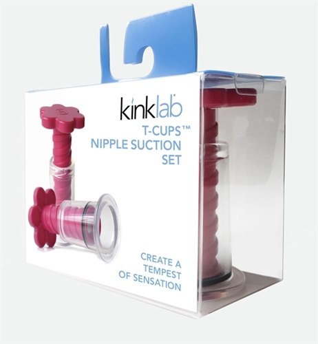 Kinklab T-Cups Nipple Titty Breast Suction Set with Activated Vacuum Pump Twist gallery