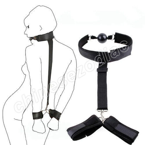 BDSM Tie Gear Kit Bed Handcuffs Ankles Whip For Sex Naked Woman gallery