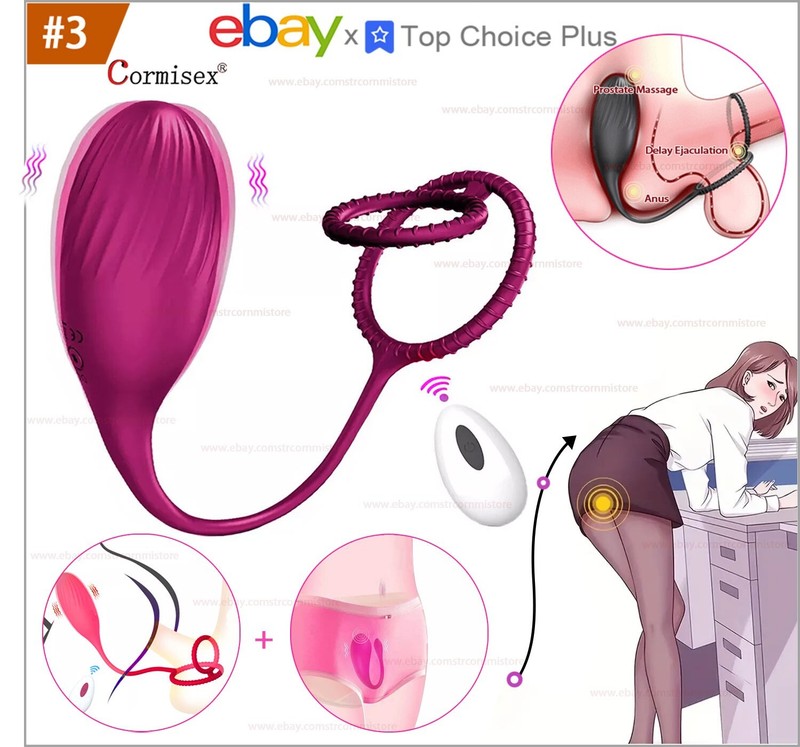 Remote Control Bullet Egg Vibrator Penis Ring G Spot Dildo Couple Sex Toys Women