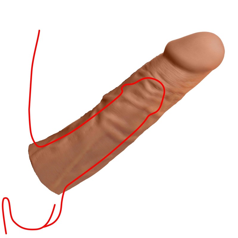 Jock Extra Long 3&Prime; Penis Extension Sleeve for Men & Couples. Gain Size in