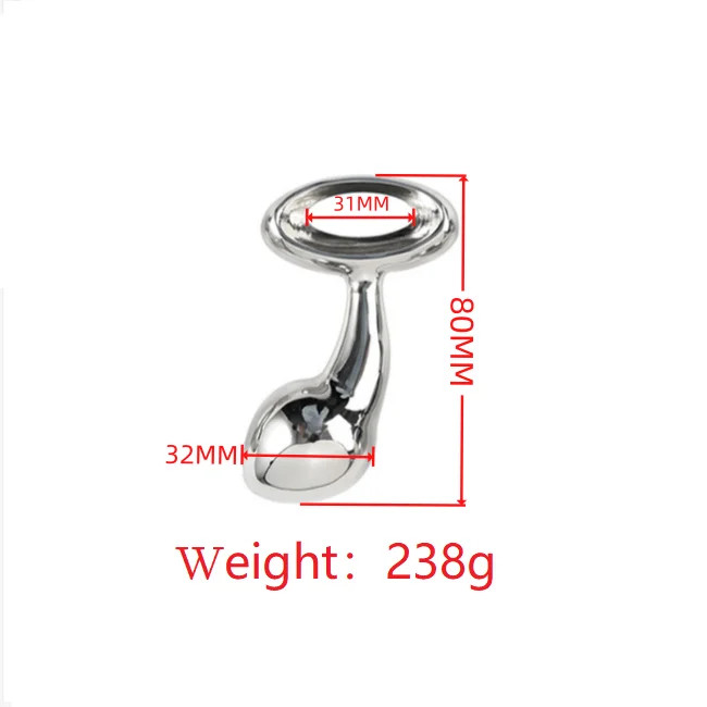 Heavy Stainless Steel Anal Beads Butt Plug Anal Beads Pull Ring Insert Vaginal gallery