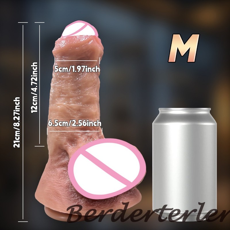 S/M/L Realistic Unique Design Silicone Dildo Penis for Women Masturbator Sex Toy gallery