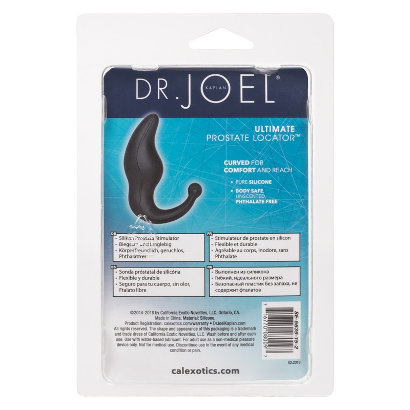 Dr. Joel Kaplan Silicone Ultimate Prostate Stimulator Anal butt plug Toy Black gallery