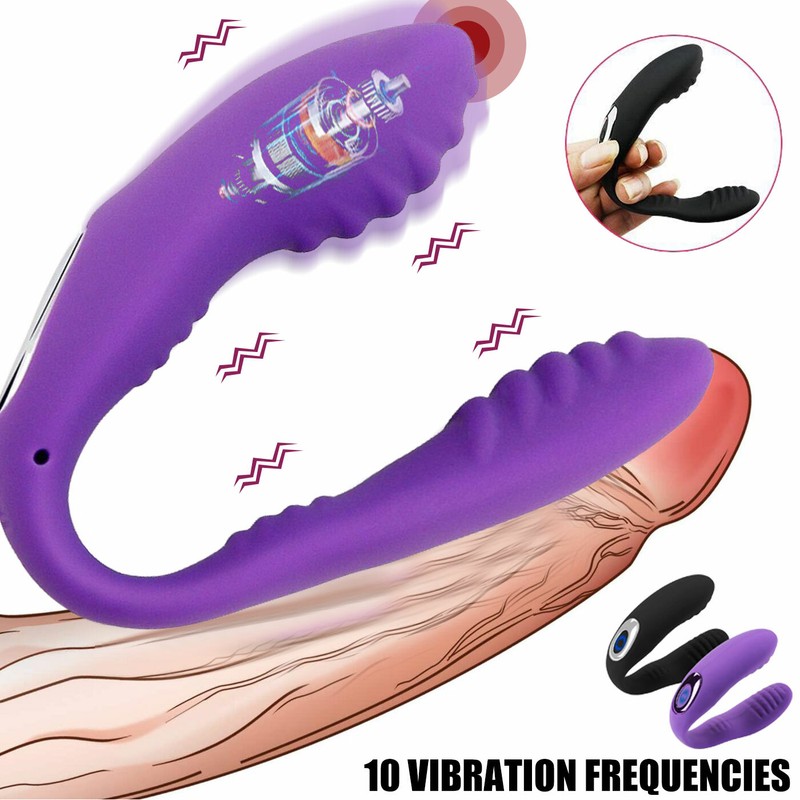 Rechargeable-Vibrating-Clit-G-Spot-Dildo-Silent-Massager-Orgasm-Women-Sex-Toy
